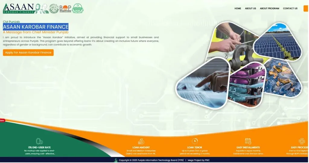 CM Punjab Asaan Karobar Finance Scheme 